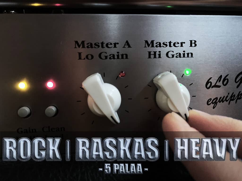 Rock | Raskas | Heavy työnäyte Poprock Musiikkitalo